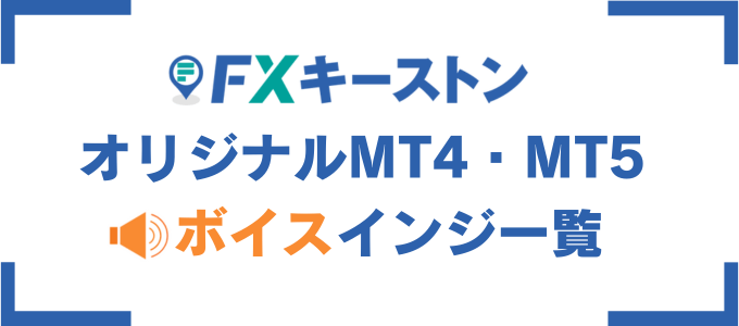 インジケーターからボイスアラート・ボイス通知