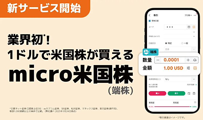 【業界初】moomoo証券が「micro米国株」取引サービス開始！