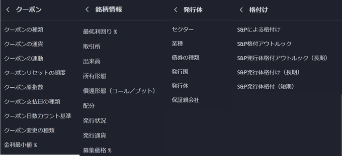 トレーディングビューの債券スクリーナーの使い方