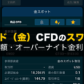 【国内】ゴールド（金）CFDのスワップポイントを徹底比較！